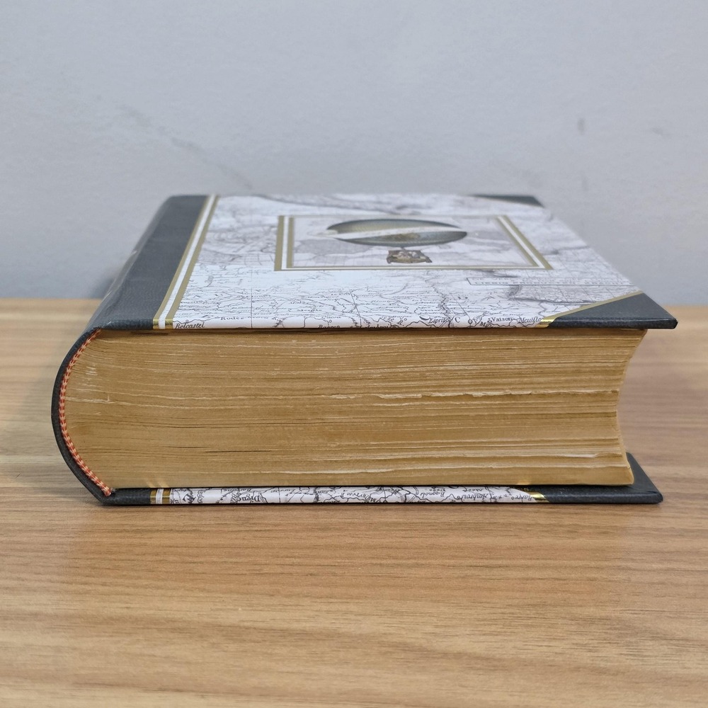 Punch‎ Studio Let's Explore Book Box Hidden Storage Map Steampunk Decorative - Picture 4 of 6